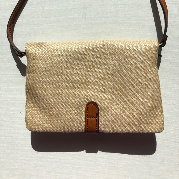 Woven Cross Body Clutch - Natural - Picture 5 of 5